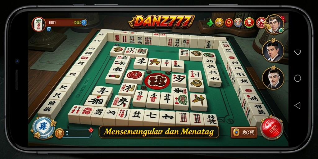 Tampilan gameplay Mahjong yang seru dan menantang di DAN777.