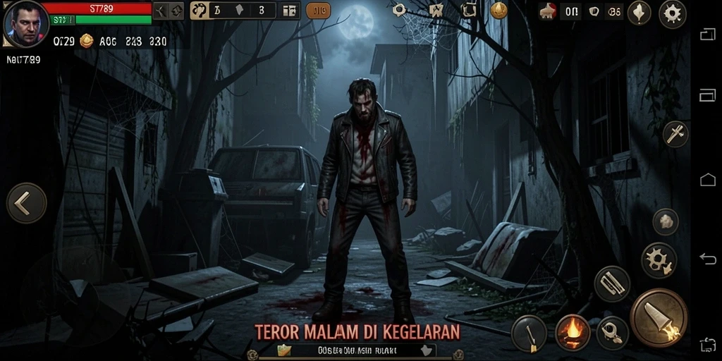 Tangkapan layar gameplay ST789 yang menegangkan di dunia Horror.