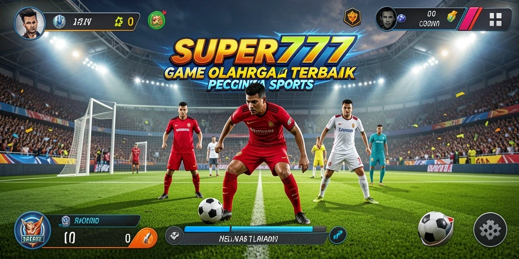 Tampilan gameplay SUPER777 menampilkan aksi olahraga yang mendebarkan.